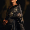 Majestic Black Soft Silk Saree With Amiable Blouse Piece