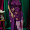 Redolent Purple Soft Silk Saree With Fragrant Blouse Piece