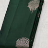 Pretty Dark Green Soft Silk Saree With Invaluable Blouse Piece