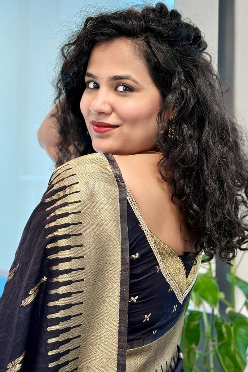 Preferable Black Soft Silk Saree With Fragrant Blouse Piece