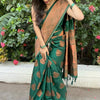 Desiring Dark Green Soft Silk Saree With Serendipity Blouse Piece