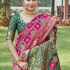 Rhapsody Dark Pink Soft Silk Saree With Deserving Blouse Piece