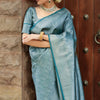 Desiring Rama Soft Silk Saree With Staggering Blouse Piece