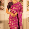 Excellent Dark Pink Soft Silk Saree With Luxuriant Blouse Piece
