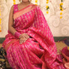 Artistic Dark Pink Soft Silk Saree With Refreshing Blouse Piece