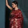 Jazzy Maroon Soft Silk Saree With Fairytale Blouse Piece
