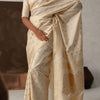 Mesmerising Beige Soft Silk Saree With Elegant Blouse Piece