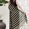 Ravishing Grey Cotton Silk Saree With Demanding Blouse Piece