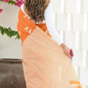Adorning Orange Cotton Silk Saree With Jazzy Blouse Piece