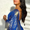 Dissemble Royal Blue Soft Silk Saree With Lagniappe Blouse Piece
