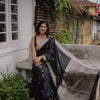 Assemblage Black Soft Silk Saree With Ebullience Blouse Piece