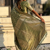 Smart Green Soft Silk Saree With Ideal Blouse Piece