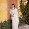 Amazing Off White Soft Silk Saree With Marvellous Blouse Piece