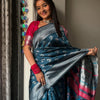 Wonderful Teal Blue Soft Silk Saree With Luminous Blouse Piece