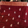 Epiphany Wine Soft Banarasi Silk Saree With Inspiring Blouse Piece