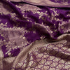 Capricious Purple Soft Silk Saree With Alluring Blouse Piece