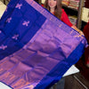 Fantabulous Royal Blue Soft Banarasi Silk Saree With Inimitable Blouse Piece
