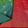 Sumptuous Rama Soft Silk Saree With Surpassing Blouse Piece