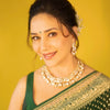 Sumptuous Dark Green Soft Silk Saree With Amiable Blouse Piece