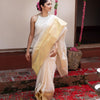 Wonderful Off White Soft Silk Saree With Amazing Blouse Piece