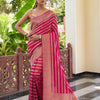 Appealing Dark Pink Soft Silk Saree With Glorious Blouse Piece