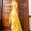 Stunner Yellow Soft Silk Saree With Preferable Blouse Piece
