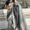 Classic Black Soft Silk Saree With Charismatic Blouse Piece