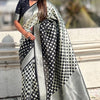 Classic Black Soft Silk Saree With Charismatic Blouse Piece