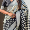 Classic Black Soft Silk Saree With Charismatic Blouse Piece