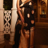 Surpassing Black Soft Silk Saree With Outstanding Blouse Piece