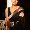Surpassing Black Soft Silk Saree With Outstanding Blouse Piece