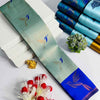 Seraglio Sky Soft Banarasi Silk Saree With Impressive Blouse Piece