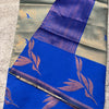 Seraglio Sky Soft Banarasi Silk Saree With Impressive Blouse Piece