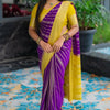 Lagniappe Purple Soft Silk Saree With Grandiose Blouse Piece