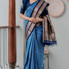 Sempiternal Blue Soft Silk Saree With Scrupulous Blouse Piece