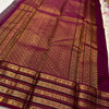 Lovely Wine Soft Banarasi Silk Saree With Precious Blouse Piece