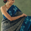 Ravishing Blue Soft Silk Saree With Angelic Blouse Piece