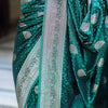 Dalliance Dark Green Soft Silk Saree With Engaging Blouse Piece