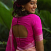Snazzy Pink Soft Silk Saree With Transcendent Blouse Piece