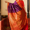 Ethnic Purple Soft Silk Saree With Delightful Blouse Piece
