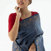 Fancifull Blue Soft Silk Saree With Gleaming Blouse Piece
