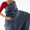 Fancifull Blue Soft Silk Saree With Gleaming Blouse Piece