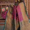Adorning Purple Soft Silk Saree With Flattering Blouse Piece