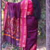 Sensational Purple Cotton Silk Saree With Innovative Blouse Piece