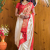 Seraglio Beige Soft Silk Saree With Smashing Blouse Piece