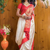 Seraglio Beige Soft Silk Saree With Smashing Blouse Piece