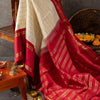 Adorning Off White Soft Silk Saree With Captivating Blouse Piece