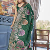 Majesty Dark Green Soft Silk Saree With Desirable Blouse Piece