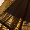 Petrichor Black Soft Banarasi Silk Saree With Delectable Blouse Piece