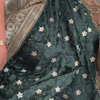 Ratatouille Dark Green Soft Silk Saree With Pulsating Blouse Piece